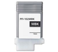 FGE Cartouche d'encre Compatible pour Canon PFI-102MBK Noir Mat - Noir
