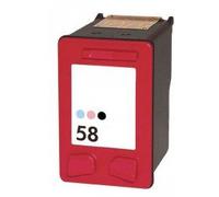 FGE Cartouche d'encre Compatible pour HP 58 - Cyan/Magenta/Noir