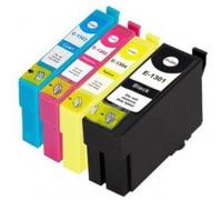 FGE Pack de 4 Cartouches d'encre compatibles avec EPSON Pack T1301/T1302/ T1303/T1304 - Noir/Cyan/Magenta/Jaune