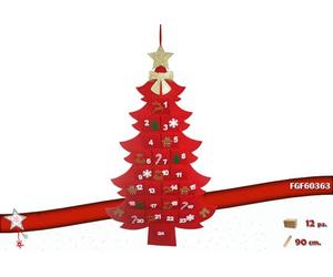 FGF IMPORT EXPORT L.FELTR Nat. CALEND AVVENTO Arbre 90 cm, comme sur la photo