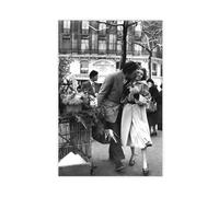 FGFGH Poster Robert Doisneau 6 sur toile - Décoration pour chambre à coucher, bureau, chambre - Cadeau sans cadre - 30 x 45 cm