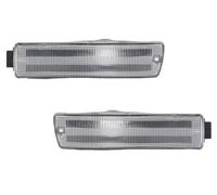 FGGHDR Boîtiers De Clignotants Latéraux Pare-chocs Avant, 2 Pièces, Pour VW Pour Golf Mk2 II A2 Pour GTi Pour Jetta 1990 - 1992 Voiture Phare Antibrouillard(Clear Lens)