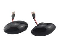 FGGHDR Car Indicateur Position Latéraux À LED Dynamiques Clignotants Séquentiels 1 Paire Pour BMW Pour MINI Pour Cooper R50 R52 R53 2004-2008(2piece Dynamic Smoked)