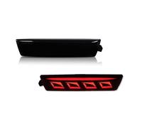 FGGHDR Feux Arrières Pour Chevrolet Pour Malibu 2008-2012 12V Pare-chocs Arrière Rouge Feux Position Latéraux Arrière Rouges/Feux Conduite Feu Position Latéral Feu Arrière Remorque(Smoked Lens)