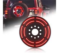 FGGHDR Feux Arrières Pour Jeep Pour Wrangler JK 2007-2018 Et Pour Wrangler JL/JLU 2018 2019 2020 Feu Freinage Roue Secours 3ème Feu Arrière LED Troisième Feu Arrière Remorque