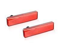FGGHDR Feux Arrières Pour Vauxhall Vivaro 2001-up Pour Vauxhall Movano A 1999-2010 Rouge/Noir Lentille LED Pare-chocs Arrière Réflecteur Feu Arrière Rouge Feu Arrière Remorque(2PCS Red Lens)