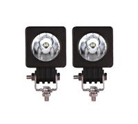 FGGHDR Moto De Phare Pour Auto Pour Camion Pour VTT 4X4 4WD Pour Moto LED Travail 2 Pouces Lumière 10W 12V 24V Indicateur Feu Antibrouillard Phare De Conduite(2X square spot)
