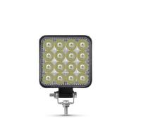 FGGHDR Phare Assemblage 48W Voiture LED Barra Phares Barre Lampe De Travail MINI 16SMD Carré Rond Lumière 12V Auto Pour Jeep Camion 4X4 SUV ATV Phares Avant(1pc 48W squared)