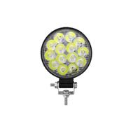 FGGHDR Phare Assemblage 48W Voiture LED Barra Phares Barre Lampe De Travail MINI 16SMD Carré Rond Lumière 12V Auto Pour Jeep Camion 4X4 SUV ATV Phares Avant(1pc 42W round)