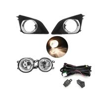 FGGHDR Phare Assemblage Ensemble De Phares Antibrouillard Chromés Avec Grille Et Enjoliveur Feux De Croisement À LED Pour Toyota Pour Corolla 2007-2010 Phares Avant(1 Set Chrome)