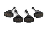 FGGHDR Phare Assemblage Lot De 4 Feux Stroboscopiques LED Ambre Pour Calandre Avant Pour Toyota Pour Tundra 2018-2021 Phares Avant(Smoked Lens Amber)