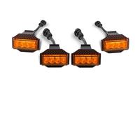 FGGHDR Phare Assemblage Lot De 4 Feux Stroboscopiques LED Ambre Pour Calandre Avant Pour Toyota Pour Tundra 2018-2021 Phares Avant(Yellow Lens Amber)