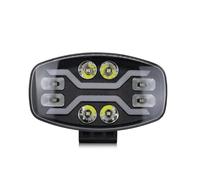 FGGHDR Phare Assemblage Projecteur LED Blanc/jaune 100 W 22 000 Lm 9 Pouces 12 V/24 V Pour Camions Et Véhicules Tout-terrain, Avec Prise Auxiliaire Carrée. Phares Avant(1pc)