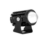 FGGHDR Phare De Moto Phare Avant LED Moto Projecteur Antibrouillard Lentille LED Bicolore Feux Route/croisement Éclairage Auxiliaire Conduite(1piece White)