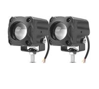 FGGHDR Phare De Moto Phare LED Moto Projecteur Lentille Bicolore Pour Quad Scooter Conduite Feu Antibrouillard Lampe Auxiliaire 12 V/24 V(2piece)