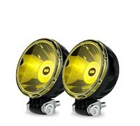 FGGHDR Phares Avant 2 Projecteurs Travail LED 3 Pouces 4x4 Pour Voiture VTT Course Motocross Pick-up Bateau Feu Antibrouillard Rond(2piece Spot Yellow)