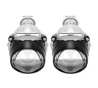 FGGHDR Phares Avant Projecteur Bi-xénon Voiture 2.5 Pouces Ampoule Xénon H1 Feux Croisement Route Douille Phare H4 H7 Lentilles Bi-xénon Rénovation Automatique(2piece H1 Led Bulb)