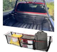 FGHCNH Filet de Rangement pour Pickup Camion pour Ford Ranger T7 T8 2015-2022, Organiseur de Lit de Camion à 3 Compartiments Filet de Chargement pour Camion Filet de Coffre,150 * 30