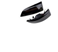 FGHDSSA Clignotant Rétroviseur Côté Clignotant Dynamique LED Pour Megane MK3 Pour Scenic Fluence Latitu Laguna Rétroviseur Latéral Indicateur Séquentiel(Dynamic Smoked)