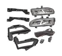 FGHDSSA Ensemble Feux Antibrouillard Pour Nissan Pour Rogue Pour X-trail Pour T32 2017-2019 LED Feux De Brouillard Support Harnais Phare Couverture Gril Lunette(1 set halogen)
