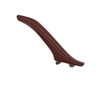 FGHDSSA Poignées Porte Intérieure Voiture Poignée Porte Intérieure Cuir Pour BMW Série 5 F10 F11 F18 520i 523i 525i Assemblage 51417225852 SS(Right Red Brown)