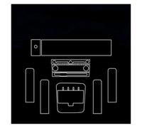 FGHDSSA Voiture Films Protection Écran Navigation Pour Hyundai Pour Santa Pour Fe 2024 Film De Protection TPU Anti-rayures Pour Console Centrale Intérieure De Voiture(Right steering wheel)