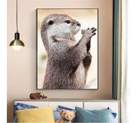 fghgbf Animal marmotte 5D Diamond Painting,Peinture Diamant Adulte,Round Drill DIY Diamond Painting Complet 5D Diamond Painting Kit pour Adultes Débutants Murale Décor 40x50cm