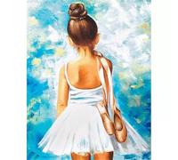 fghgbf Peinture Numero Adulte,Ballet Girl DIY Kits de Peinture au Numéro,Acrylique Peinture par Numéros avec Pinceaux Peinture Paint by Numbers pour Décoration Maison et Cadeau avec cadre,40x50cm