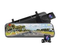 FGHGX 10" Dashcam Retroviseur pour Ford Bronco 2021-2024, 2K+1080P Dash Cam Avant et Arrière avec WDR, Enregistrement en Boucle, Moniteur de stationnement,2K+1080P