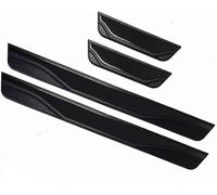 FGHGX Protection Seuil Porte Voiture pour Jeep Renegade/Renegade S/Compass/Commander/Liberty Renega 2018-2025, Barre Seuil Porte Voiture Antirayures Plinthes pour Auto Seuil Porte Plaques,Black