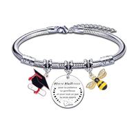 FGHJK Bracelet Cadeau Maîtresse de fin d'année Scolaire - Bracelet Femme pour Noël et l'école
