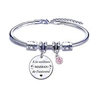 FGHJK Bracelet Fete des Meres - Cadeau Original pour Maman et Fille - Anniversaire pas cher