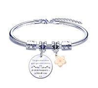 FGHJK Bracelet Noël pour Ma Fille - Pendentif Anniversaire Enfant Garçon - Idée Cadeau Pour Ado