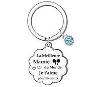 FGHJK Cadeau Fete des Grand mere Porte cles Mamie Cadeau pour Grand mere Mamie Fete des Mamie Idee Cadeau Mamie Cadeau Anniversaire Grand mere Porte cles Grand mere (4)
