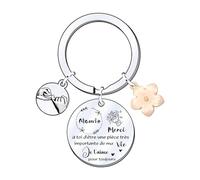 FGHJK Cadeau Fete des Grand mere Porte cles Mamie Cadeau pour Grand mere Mamie Fete des Mamie Idee Cadeau Mamie Cadeau Anniversaire Grand mere Porte cles Grand mere (2)