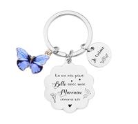 FGHJK Cadeau Marraine Porte clef Cadeaux Marraine Porte-clés de Marraine Cadeaux Demande Annonce Naissance Baptême Communion Cadeau Noel Marraine (3)