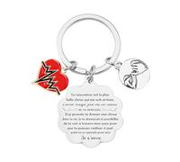 FGHJK Cadeau Noel Couple Saint Valentin Cadeau Femme Porte Cles Couple Acier Inoxydable Cadeau Saint Valentin Homme Femme Cadeau pour Couple Porte Cles Je t'aime Cadeau Anniversaire Couple (10)