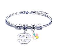 FGHJK Cadeau Noel Fille Cadeau Fille Cadeau D'anniversaire Garçon Fille Enfant Je T'aime Ma Fille Cadeau Fille à Ma Fille Bracelet Femme Idee Cadeau Ado Fille Pendentif Bracelets (Fille-4)