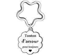 FGHJK Cadeau Noel Tonton Cadeau Tonton Porte-clés Tonton Cadeaux d'anniversaire Tonton Cadeau Porte-clés Homme Cadeau Tonton Original Cadeau de Fête des Pères Cadeau pour Tonton (3)