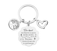 FGHJK Cadeau Souvenir pour Collègue de Travail Femme Porte-Clés Collègue Idée Cadeau d’Adieu, Changement de Travail, Départ à la Retraite, Anniversaire ou Noël pour Collègue (2)