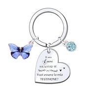 FGHJK Cadeau Témoin Porte-clés Témoin Voulez-vous être mes idées cadeaux de témoin de mariage -Porte-clés Témoin de mariage Idées cadeaux Témoin de Noël 2025 Offres, 6, L