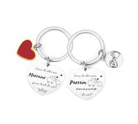 FGHJK Cadeaux Noël pour Parrain et Marraine - 2 Porte-clés - Demande Annonce Naissance Baptême Communion Cadeau Surprise (4)