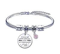 FGHJK Fête des Mères Cadeau Maman Fille Bracelet Anniversaire Original pas cher