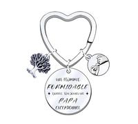 FGHJK Porte-clés Cadeau Fête des Pères Original pour Papa - Anniversaire et Noël Homme (15)