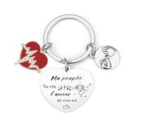 FGHJK Porte-clés en Forme de Cœur pour Couple pour Saint Valentin et Noël (4)