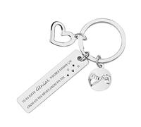 FGHJK Porte-clés Inspirant avec Message 'N'oublie Jamais', Arbre de Vie et Pendentifs Décoratifs, Cadeau pour Femme et Homme Cadeau Noel Femme Homme Anniversaire Amie Soeur (5)