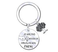 FGHJK Porte-clés Papa Cadeau Fête des Pères Original - Anniversaire (3)