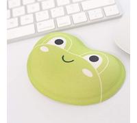 FGHOMEAQBD Bande dessinée créative en Forme de Coeur Tapis de Souris Bracelet Support de la Main Mignon Silicone Bureau Maison Poignet Pad-Grenouille