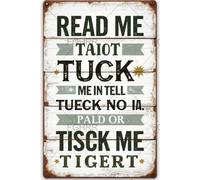 FGHRR Poster mural en métal avec inscription « Read Me A Story Tuck Me in Tight Tell Me You Love Me and Kiss Me Goodnight » - 30,5 x 20,3 cm