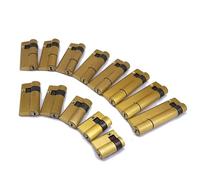 FGHSKIZ Cylindre de Serrure, décoratives sur Bois, Cylindre de Serrure Intelligente à Empreintes digitales, matériau en cuivre, Classe C, avec 3 clés, Demi-Cylindre Haute d'un côté, 1 pièce(70mm)